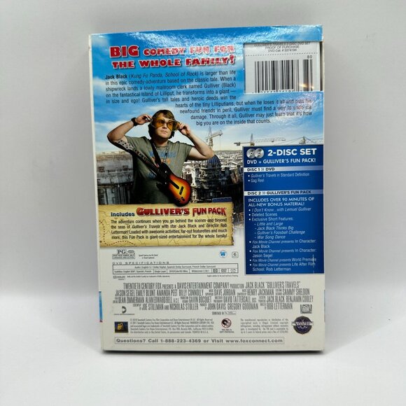 Gulliver's Travels (Two-Disc + Gulliver's Fun Pack) [DVD] Rated PG - Picture 3 of 5
